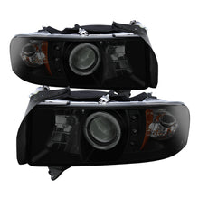 Load image into Gallery viewer, Spyder Dodge Ram 1500 94-01 Sport Projector Headlights LED Halo LED Blk Smke PRO-YD-DR94-HL-AM-BSM
