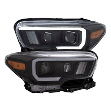 Load image into Gallery viewer, ANZO 2016-2017 Toyota Tacoma Projector Headlights w/ Plank Style Switchback Black w/ Amber
