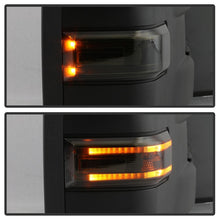 Load image into Gallery viewer, xTune 15-17 Ford F-150 Heated LED Telescoping Pwr Mirrors - Smk (Pair) (MIR-FF15015S-G4-PWH-SM-SET)

