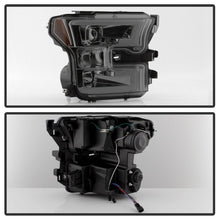 Load image into Gallery viewer, Spyder Ford F150 2015-2017 Projector Headlights - Light Bar DRL LED - Smoke PRO-YD-FF15015-LBDRL-SM
