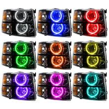 Load image into Gallery viewer, Oracle 07-13 Chevy Silverado SMD HL - Black - Round Style - ColorSHIFT w/ 2.0 Controller
