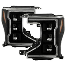 Load image into Gallery viewer, Spyder Apex 20-22 Ford F250/F350 (Halogen) High-Power LED Headlights - Black PRO-YD-FS20HALAP-SEQ-BK
