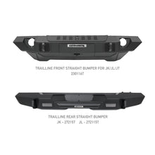 Load image into Gallery viewer, Go Rhino 07-20 Jeep Wrangler JL/JLU/JK/JKU/Gladiator JT Trailline Front Straight Bumper
