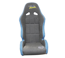Load image into Gallery viewer, NRG Defender Seat/ Water Resistant Steel Frame Suspension - Gray w/ Blue Trim w/ Defender Logo
