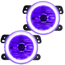 Load image into Gallery viewer, Oracle Lighting 07-09 Jeep Wrangler JK Pre-Assembled LED Halo Fog Lights -UV/Purple
