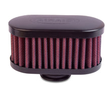 Load image into Gallery viewer, Airaid Rubber Top 1in ID - Push On 4in x 2in Oval OD 2in Tall Breather Filter
