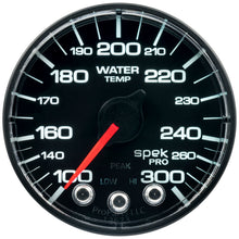 Load image into Gallery viewer, Autometer Spek-Pro 52.4mm 100-300 Deg F Digital Stepper Motor Water Temp Gauge
