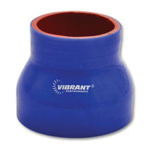 Load image into Gallery viewer, Vibrant 4 Ply Reducer Coupler 3in ID x 2.5in ID x 4.5n Long - Blue
