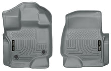 Load image into Gallery viewer, Husky Liners 15-23 Ford F-150 Super/Super Crew Cab WeatherBeater Grey Front Floor Liners
