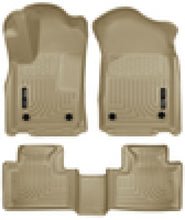 Load image into Gallery viewer, Husky Liners 16-22 Dodge Durango Weatherbeater Tan Front &amp; 2nd Seat Floor Liners
