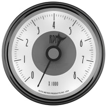 Load image into Gallery viewer, Autometer Prestige Pearl Series - Tachometer 3 3/8in 8K RPM In-Dash
