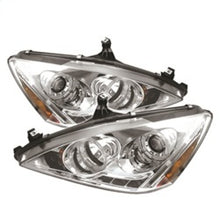 Load image into Gallery viewer, Spyder Honda Accord 03-07 Projector Headlights LED Halo Amber Reflctr LED Chrm PRO-YD-HA03-AM-C
