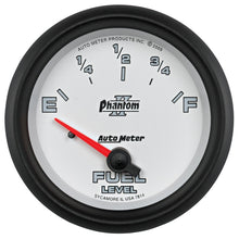 Load image into Gallery viewer, AutoMeter Gauge Fuel Level 2-5/8in. 0 Ohm(e) to 90 Ohm(f) Elec Phantom II
