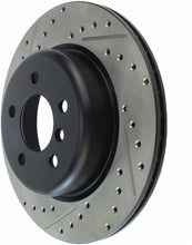 Load image into Gallery viewer, StopTech 2011-2013 BMW 535i / 2012-2016 BMW 640i Slotted &amp; Drilled Rear Right Brake Rotor
