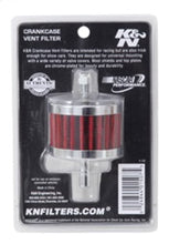 Load image into Gallery viewer, K&amp;N Steel Base Crankcase Vent Filter 3/8in OD Tube  2in OD 1-1/2in Height
