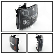 Load image into Gallery viewer, Spyder Chevy Silverado 1500 07-13 Projector Headlights LED Halo LED Blk PRO-YD-CS07-HL-BK
