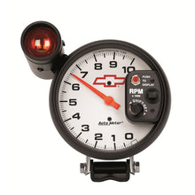 Load image into Gallery viewer, AutoMeter 5in (127mm) Pedestal Tachometer, 0-10,000 RPM, Chevy Red Bowtie
