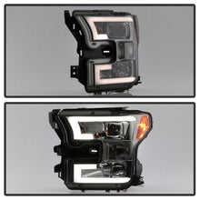 Load image into Gallery viewer, Spyder Ford F150 2015-2017 Projector Headlights - Light Bar DRL LED - Smoke PRO-YD-FF15015-LBDRL-SM
