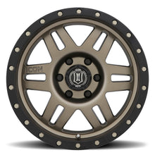 Load image into Gallery viewer, ICON Six Speed 17x8.5 6x5.5 25mm Offset 5.75in BS 108.1mm Bore Bronze Wheel

