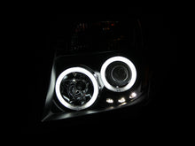 Load image into Gallery viewer, ANZO 2005-2008 Nissan Frontier Projector Headlights w/ Halo Black

