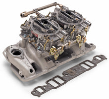 Load image into Gallery viewer, Edelbrock Dual Quad Kit Performer RPM Air Gap BBC Oval Port
