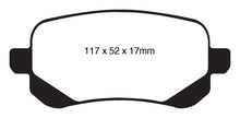 Load image into Gallery viewer, EBC 08-11 Chrysler Town &amp; Country 3.3 Yellowstuff Rear Brake Pads
