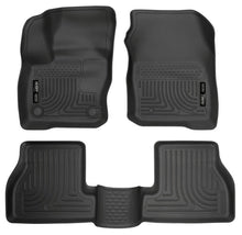 Load image into Gallery viewer, Husky Liners 2016 Ford Focus Weatherbeater Front and 2nd Seat Floor Liners - Black
