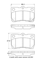 Load image into Gallery viewer, StopTech Street Touring 06 Lexus GS300/430 / 07-08 GS350 Rear Brake Pads
