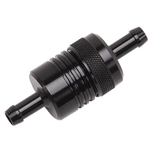 Load image into Gallery viewer, Russell Performance Black Street Fuel Filter (3in Length 1-1/8in diameter 5/16in inlet/outlet)
