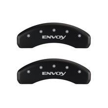 Load image into Gallery viewer, MGP 4 Caliper Covers Engraved Front &amp; Rear Envoy Red finish silver ch
