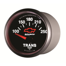Load image into Gallery viewer, Autometer GM Bowtie Black 2-1/16in 100-250 Degree F Electronic Transmission Temperature Gauge
