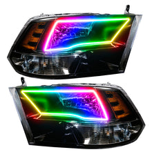 Load image into Gallery viewer, Oracle 09-17 RAM 1500 TRX Quad Pre-Assembled Headlights Black Housing - ColorSHIFT w/ 2.0 Controller
