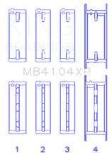 Load image into Gallery viewer, King Nissan VG30DE/VG30DETT (Size +.025) Performance Main Bearing Set
