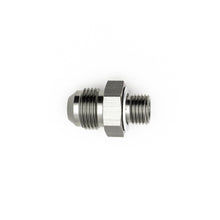 Load image into Gallery viewer, DeatschWerks 8AN Male Flare to M14 X 1.5 Male Metric Adapter (Incl Washer) - Anodized Matte Black
