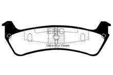 Load image into Gallery viewer, EBC 95-01 Ford Explorer 4.0 2WD Greenstuff Rear Brake Pads
