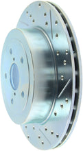 Load image into Gallery viewer, StopTech Select Sport 05-07 Subaru Impreza (DOES NOT FIT WRX/STI) Slotted / Drilled Left Rear Rotor
