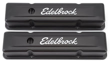 Load image into Gallery viewer, Edelbrock Valve Cover Signature Series Chevrolet 1959-1986 262-400 CI V8 Tall Black
