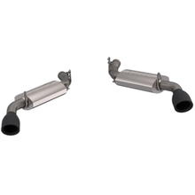 Load image into Gallery viewer, QTP 10-13 Chevrolet Camaro SS 6.2L 304SS AR3 Axle Back Exhaust w/4.5in Black Tips
