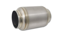 Load image into Gallery viewer, Vibrant Titanium Muffler w/Natural Tip 4in. Inlet / 4in. Outlet / 5.875in Dia
