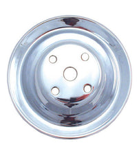 Load image into Gallery viewer, Spectre SB Chevy Double Upper Groove Long Water Pump Pulley - Chrome
