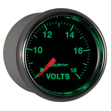 Load image into Gallery viewer, Autometer GS Series 2-1/16in Voltmeter 18V Electrical Gauge Full Sweep
