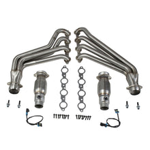 Load image into Gallery viewer, BBK 10-15 Camaro LS3 L99 Long Tube Exhaust Headers With Converters - 1-3/4 304 Stainless
