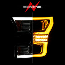 Load image into Gallery viewer, ANZO 15-17 Ford F-150 LED Projector Headlights - w/ Light Bar Switchback Chrome Housing
