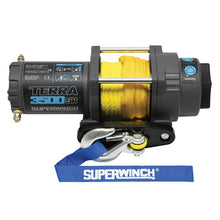 Load image into Gallery viewer, Superwinch 3500 LBS 12V DC 7/32in x 32ft Synthetic Rope Terra 3500SR Winch - Gray Wrinkle
