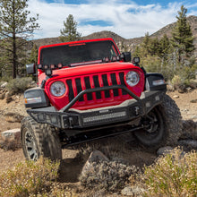 Load image into Gallery viewer, Go Rhino 07-20 Jeep Wrangler JL/JLU/JK/JKU/Gladiator JT Rockline Full Width Bumper w/ Overrider
