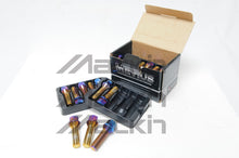 Load image into Gallery viewer, Wheel Mate Mevius Lug Bolt Set of 20 - Black 14x1.50 40mm Ball 14mm RAD
