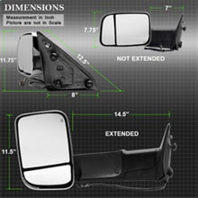Load image into Gallery viewer, Xtune Dodge Ram 1500 09-12 Extendable Power Heated Adjust Mirror Chrome HoUSing Left MIR-DRAM10-PW-L
