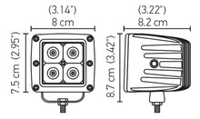 Load image into Gallery viewer, Hella HVF Cube 4 LED Off Road Kit - 3.1in 12W Spot Beam
