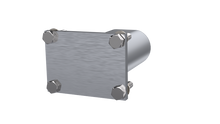 Load image into Gallery viewer, QTP 3in Weld-On QTEC Low Profile Conncetion Oval Tube Kit
