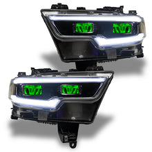 Load image into Gallery viewer, Oracle 19-21 RAM 1500 RGB Headlight Demon Eye Kit - LED Projector - ColorSHIFT w/o Controller
